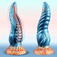 9.4in Silicone Octopus Tentacle Fantasy Thick Big Soft Dildo For G-Spot