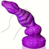 9.4in Soft Liquid Silicone Big Alien Dildo For Orgasm Masturbation