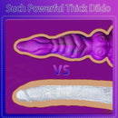 9.4in Soft Liquid Silicone Big Alien Dildo For Orgasm Masturbation