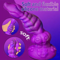 9.4in Soft Liquid Silicone Big Alien Dildo For Orgasm Masturbation