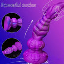 9.4in Soft Liquid Silicone Big Alien Dildo For Orgasm Masturbation