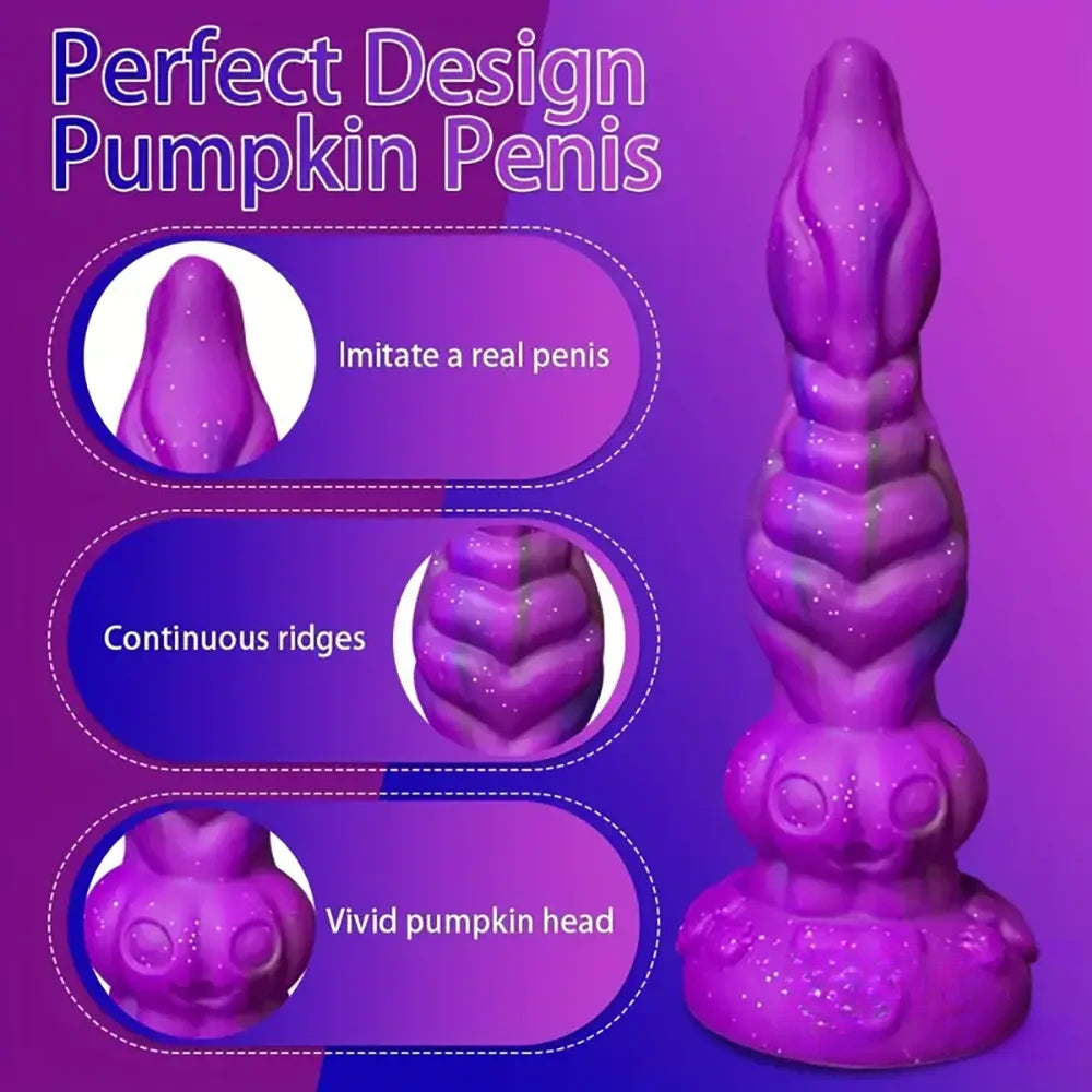 9.4in Soft Liquid Silicone Big Alien Dildo For Orgasm Masturbation