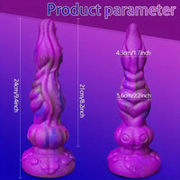 9.4in Soft Liquid Silicone Big Alien Dildo For Orgasm Masturbation
