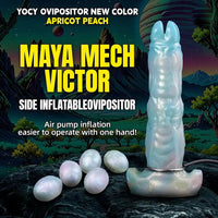 9.52in Ovipositor Egg Laying Inflatable Dildo Soft Masturbator Adult Toy