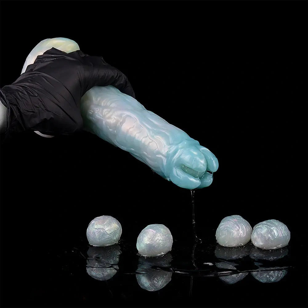 9.52in Ovipositor Egg Laying Inflatable Dildo Soft Masturbator Adult Toy