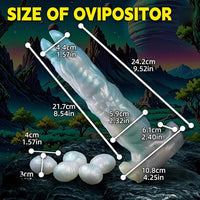 9.52in Ovipositor Egg Laying Inflatable Dildo Soft Masturbator Adult Toy