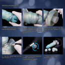 9.52in Ovipositor Egg Laying Inflatable Dildo Soft Masturbator Adult Toy
