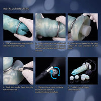 9.52in Ovipositor Egg Laying Inflatable Dildo Soft Masturbator Adult Toy