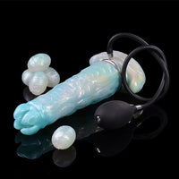 9.52in Ovipositor Egg Laying Inflatable Dildo Soft Masturbator Adult Toy