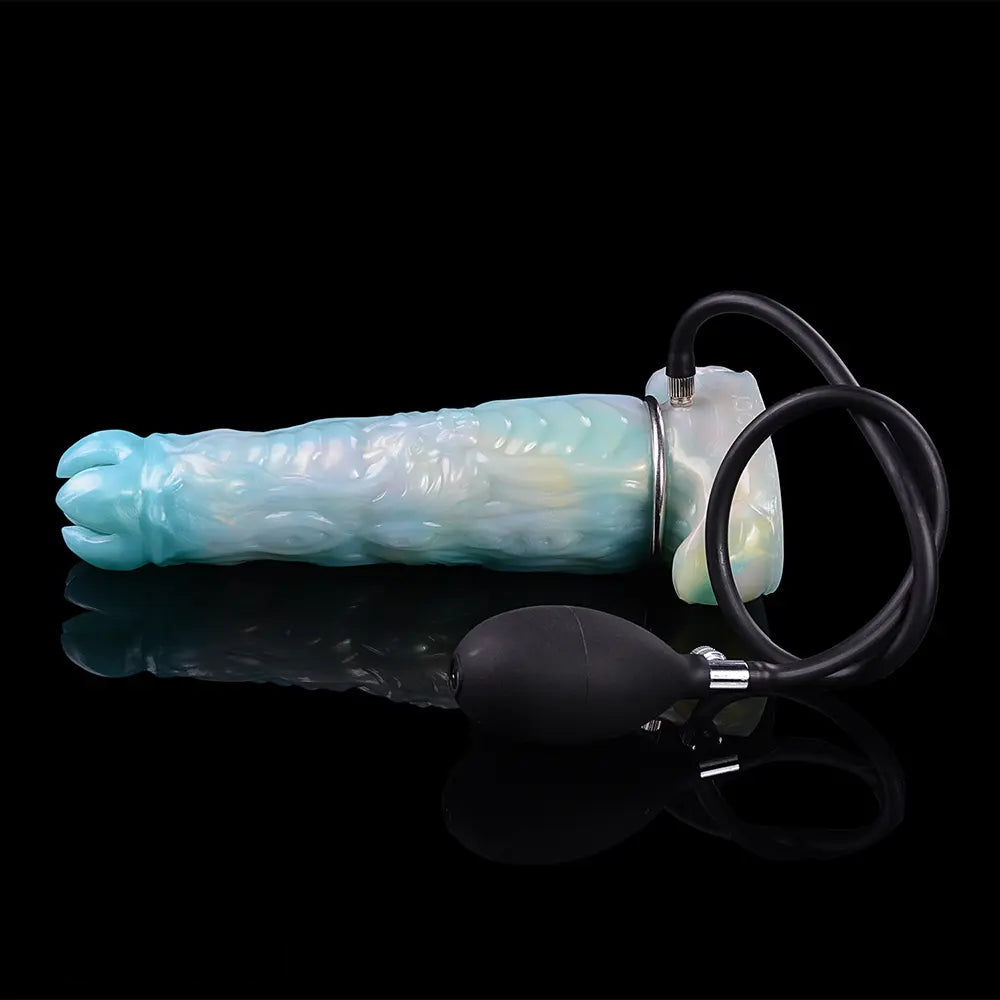 9.52in Ovipositor Egg Laying Inflatable Dildo Soft Masturbator Adult Toy