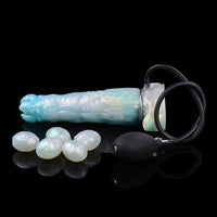 9.52in Ovipositor Egg Laying Inflatable Dildo Soft Masturbator Adult Toy