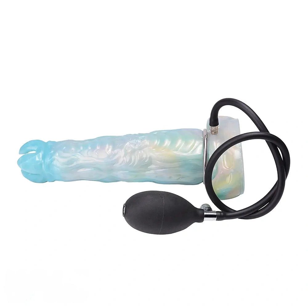 9.52in Ovipositor Egg Laying Inflatable Dildo Soft Masturbator Adult Toy