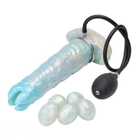9.52in Ovipositor Egg Laying Inflatable Dildo Soft Masturbator Adult Toy