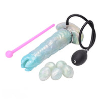 9.52in Ovipositor Egg Laying Inflatable Dildo Soft Masturbator Adult Toy