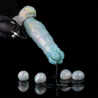 9.52in Ovipositor Egg Laying Inflatable Dildo Soft Masturbator Adult Toy