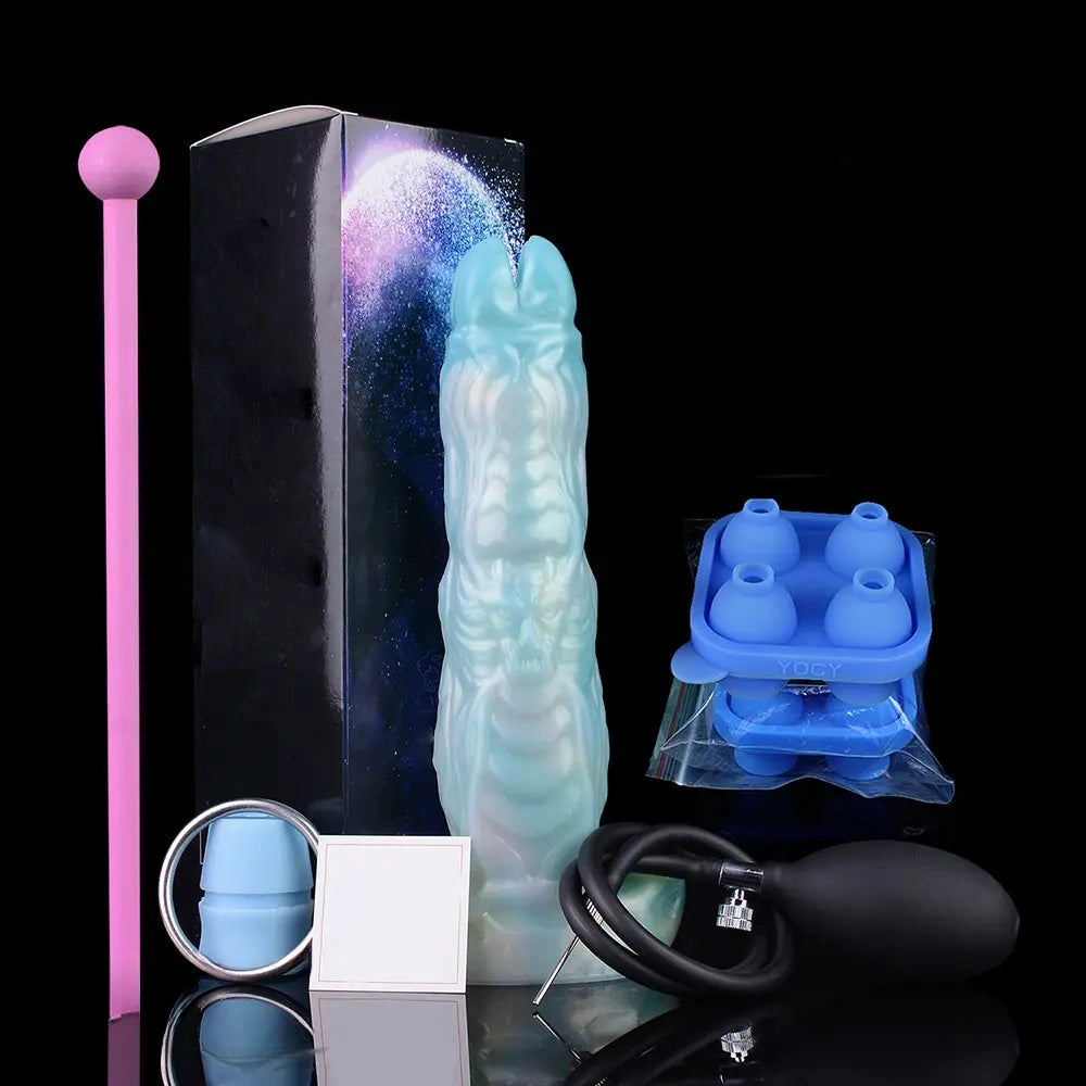 9.52in Ovipositor Egg Laying Inflatable Dildo Soft Masturbator Adult Toy