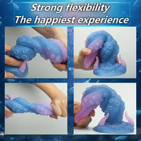 9.57in Big Monster Tentacle Octopus Silicone Soft Animal Penis Sex Toy