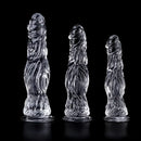 9.5in 10.7in 11.8in Clear Crystal Huge Animal Dildo For Love Sex Toy