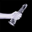 9.5in 10.7in 11.8in Clear Crystal Huge Animal Dildo For Love Sex Toy