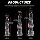 9.5in 10.7in 11.8in Clear Crystal Huge Animal Dildo For Love Sex Toy