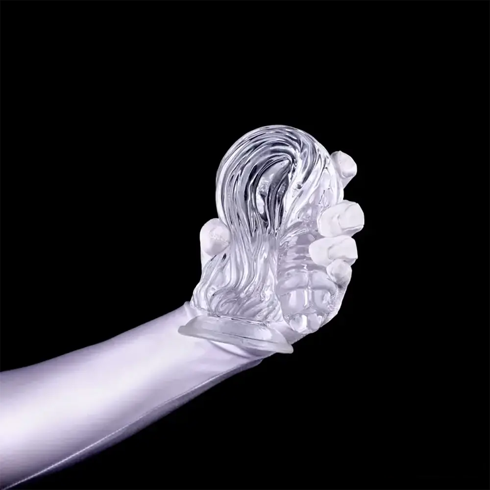 9.5in 10.7in 11.8in Clear Crystal Huge Animal Dildo For Love Sex Toy
