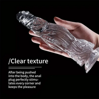 9.5in 10.7in 11.8in Clear Crystal Huge Animal Dildo For Love Sex Toy