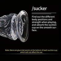9.5in 10.7in 11.8in Clear Crystal Huge Animal Dildo For Love Sex Toy