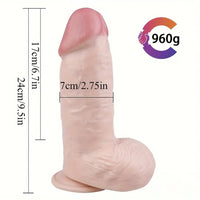 9.5in Big Real Looking Dildo For Women Men Lesbian Gay Sex Love Toy