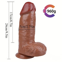 9.5in Big Real Looking Dildo For Women Men Lesbian Gay Sex Love Toy