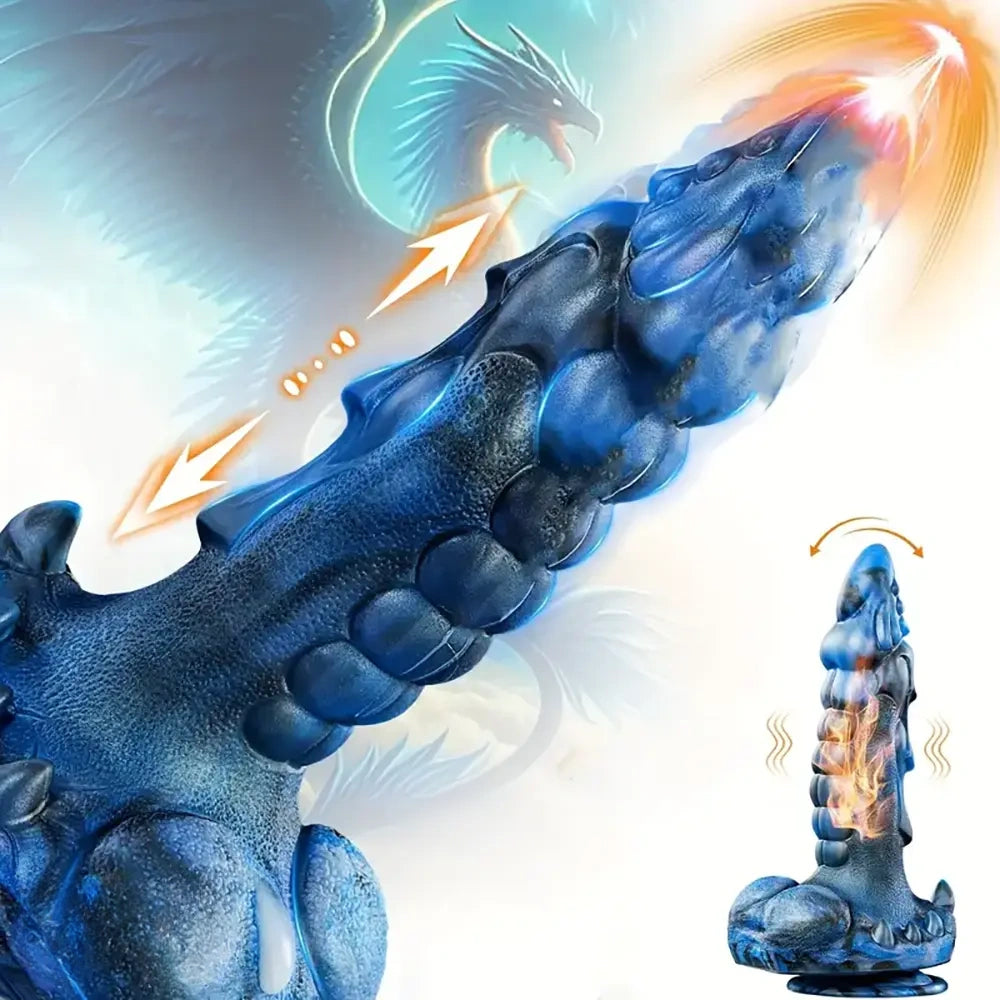9.5in Big Thrusting 5 IN1 Fantasy Monster Dildo With 8 Thrusting Vibration