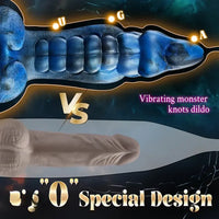 9.5in Big Thrusting 5 IN1 Fantasy Monster Dildo With 8 Thrusting Vibration