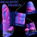 9.5in Fantasy Realistic Thick Gspot Soft Silicone Anal Dildo Adult Sex Toy