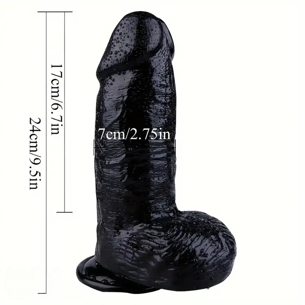 9.5in Realistic Dildo With Suction Cup Large Thick PVC Sex Toy For Vagina