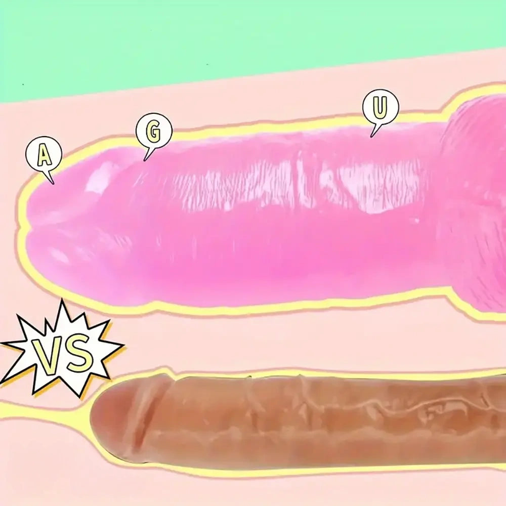 9.5in Realistic Dildo With Suction Cup Large Thick PVC Sex Toy For Vagina