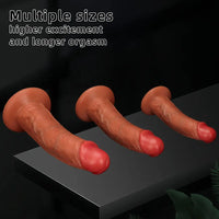9.64in 11.41in 13in Liquid Silicone Egg-free Upturned Soft Big Real Dildo