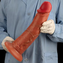 9.64in 11.41in 13in Liquid Silicone Egg-free Upturned Soft Big Real Dildo