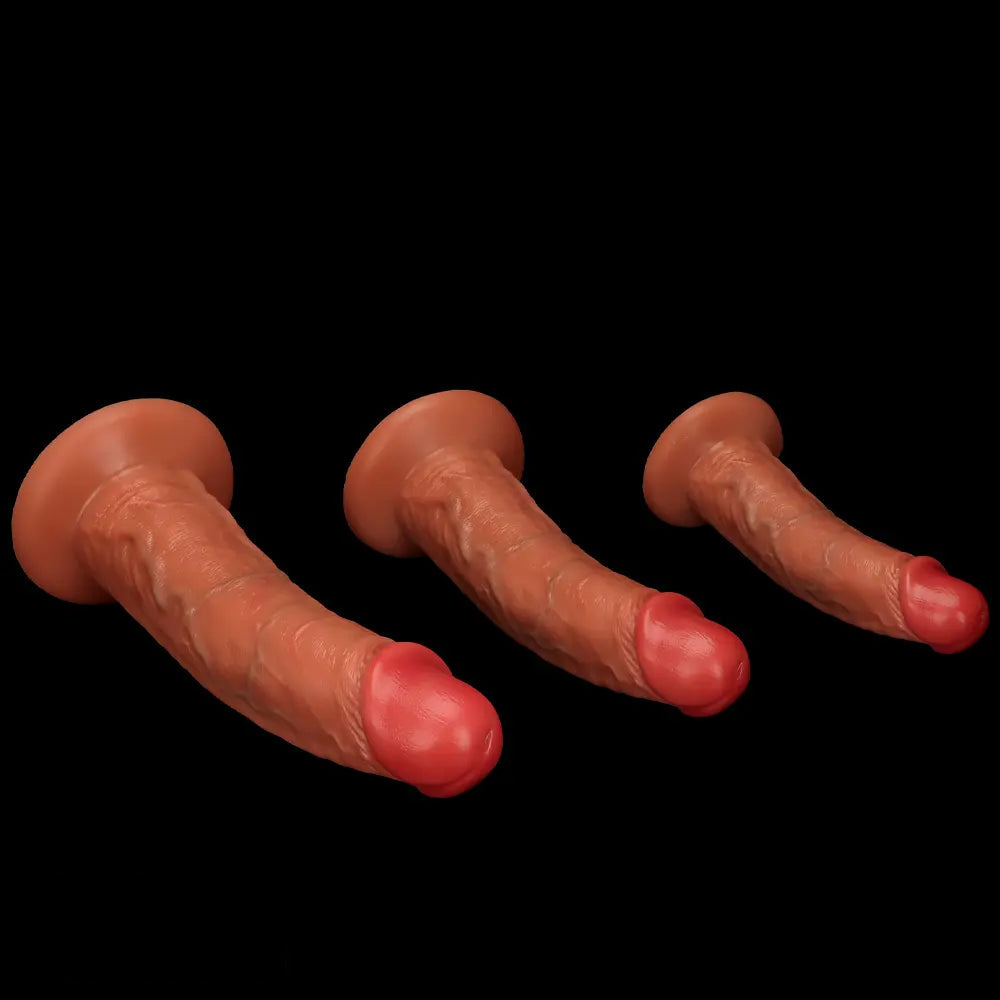 9.64in 11.41in 13in Liquid Silicone Egg-free Upturned Soft Big Real Dildo