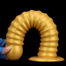 9.64in 11.81in 13.18in Golden Silicone Thread Soft Big Dildo For Pleasure