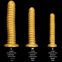 9.64in 11.81in 13.18in Golden Silicone Thread Soft Big Dildo For Pleasure