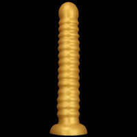 9.64in 11.81in 13.18in Golden Silicone Thread Soft Big Dildo For Pleasure