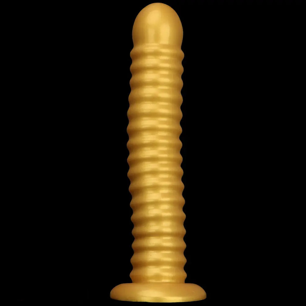 9.64in 11.81in 13.18in Golden Silicone Thread Soft Big Dildo For Pleasure