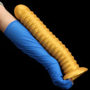 9.64in 11.81in 13.18in Golden Silicone Thread Soft Big Dildo For Pleasure