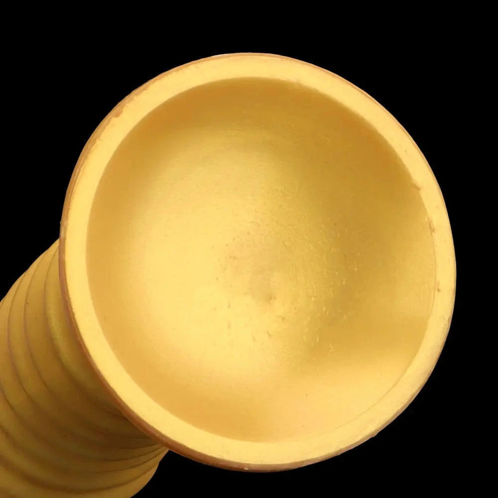 9.64in 11.81in 13.18in Golden Silicone Thread Soft Big Dildo For Pleasure