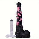 9.64in 13.77 Big Horse Animal Cock Silicone Ejaculation Dildo For Anus