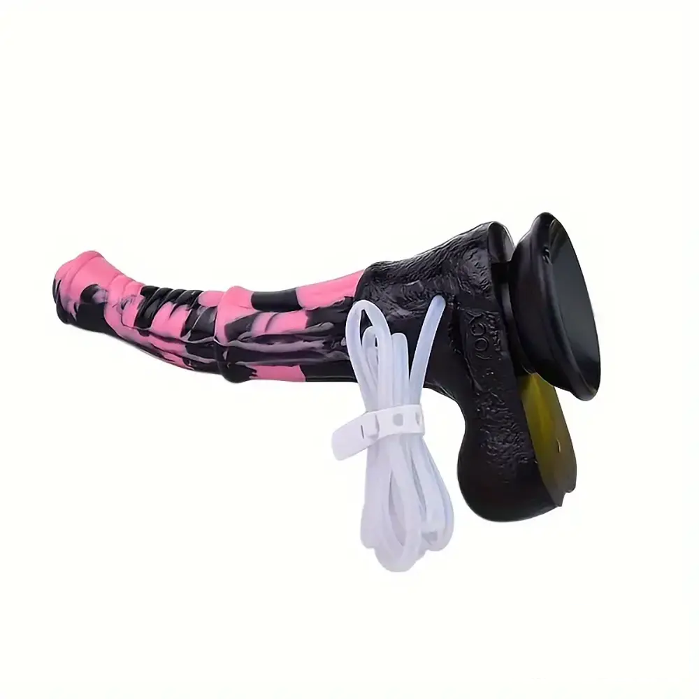 9.64in 13.77 Big Horse Animal Cock Silicone Ejaculation Dildo For Anus