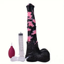 9.64in 13.77 Big Horse Animal Cock Silicone Ejaculation Dildo For Anus
