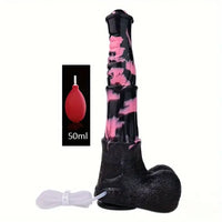 9.64in 13.77 Big Horse Animal Cock Silicone Ejaculation Dildo For Anus