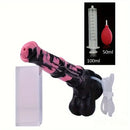 9.64in 13.77 Big Horse Animal Cock Silicone Ejaculation Dildo For Anus
