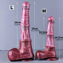 9.64in 13.77in Big Long Horse Cock Soft Silicone Anal Men Strap on Dildo
