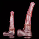 9.64in 13.77in Silicone Soft Animal Big Long Horse Cock Dildo For Men